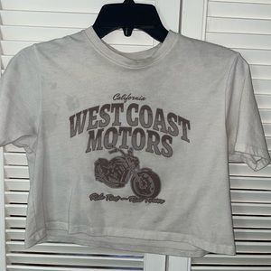 White cropped t-shirt